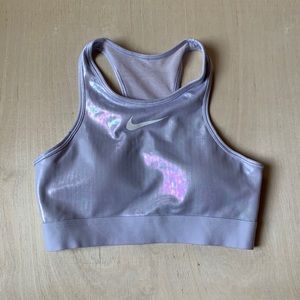 Nike dry fit purple iridescent sports bra | small